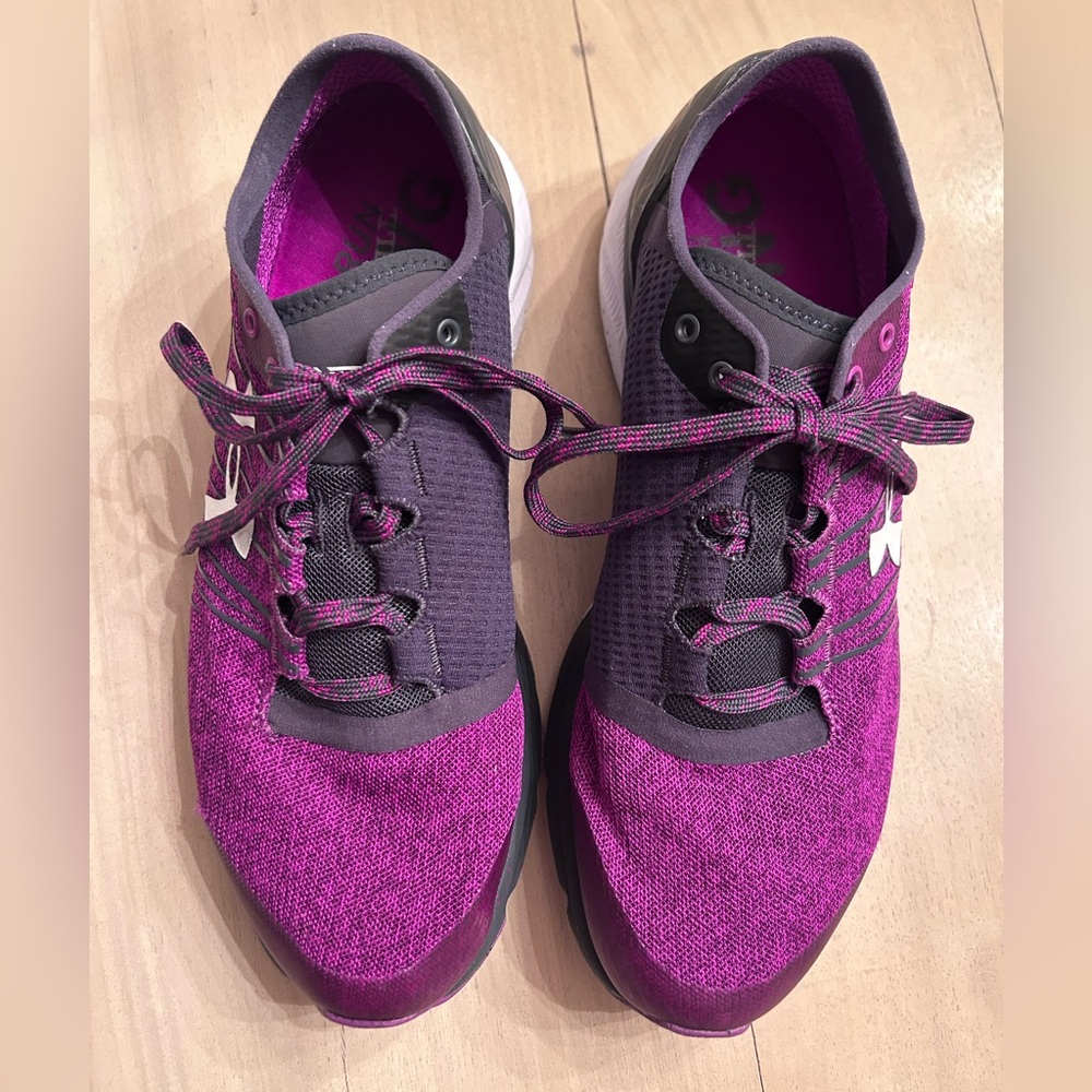 Under Armour Women's Bandit 2 Charged Purple and Black Sneakers size 9.5